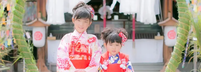 姉妹で仲良く七五三!GOODからも近い由緒ある神社!